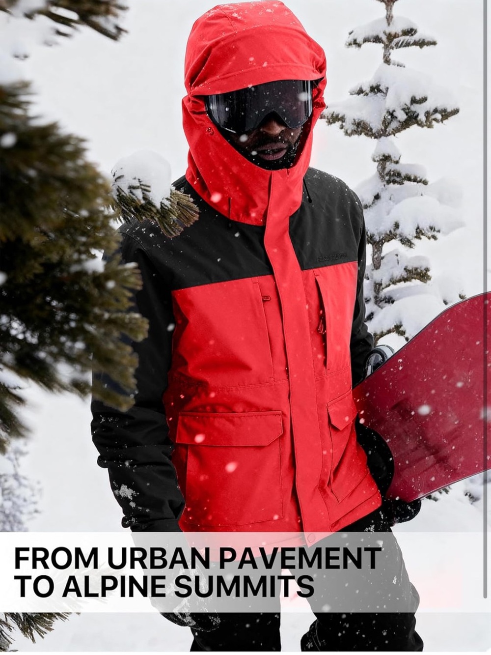 Waterproof Ski Jacket
Fleece Lined Warm Winter Snow Coat With Hood Fully 3XL - Picture 6 of 11